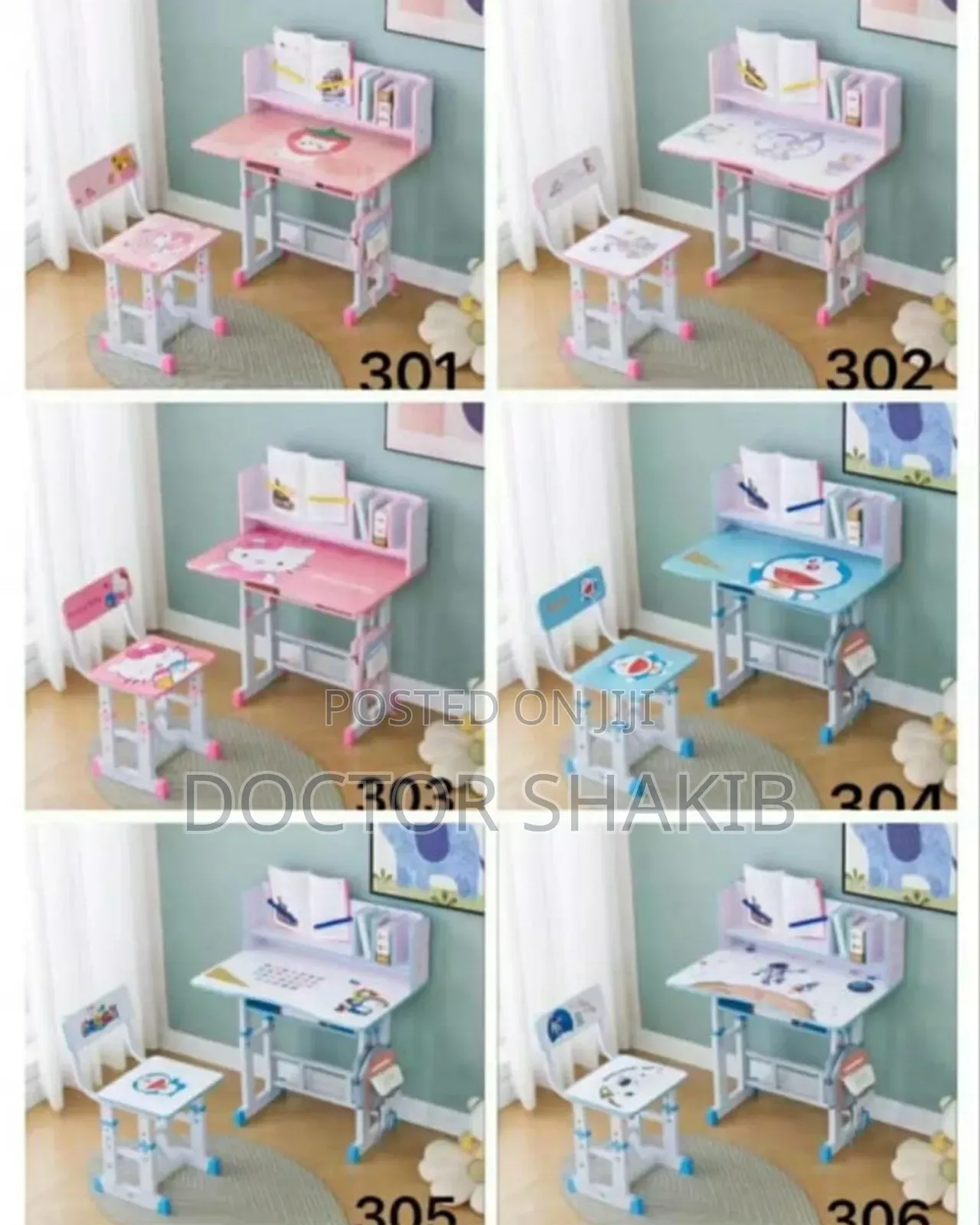 Unique Adjustable Children's Reading Table and Chair