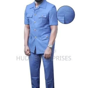 Sky Blue Kaunda Suit