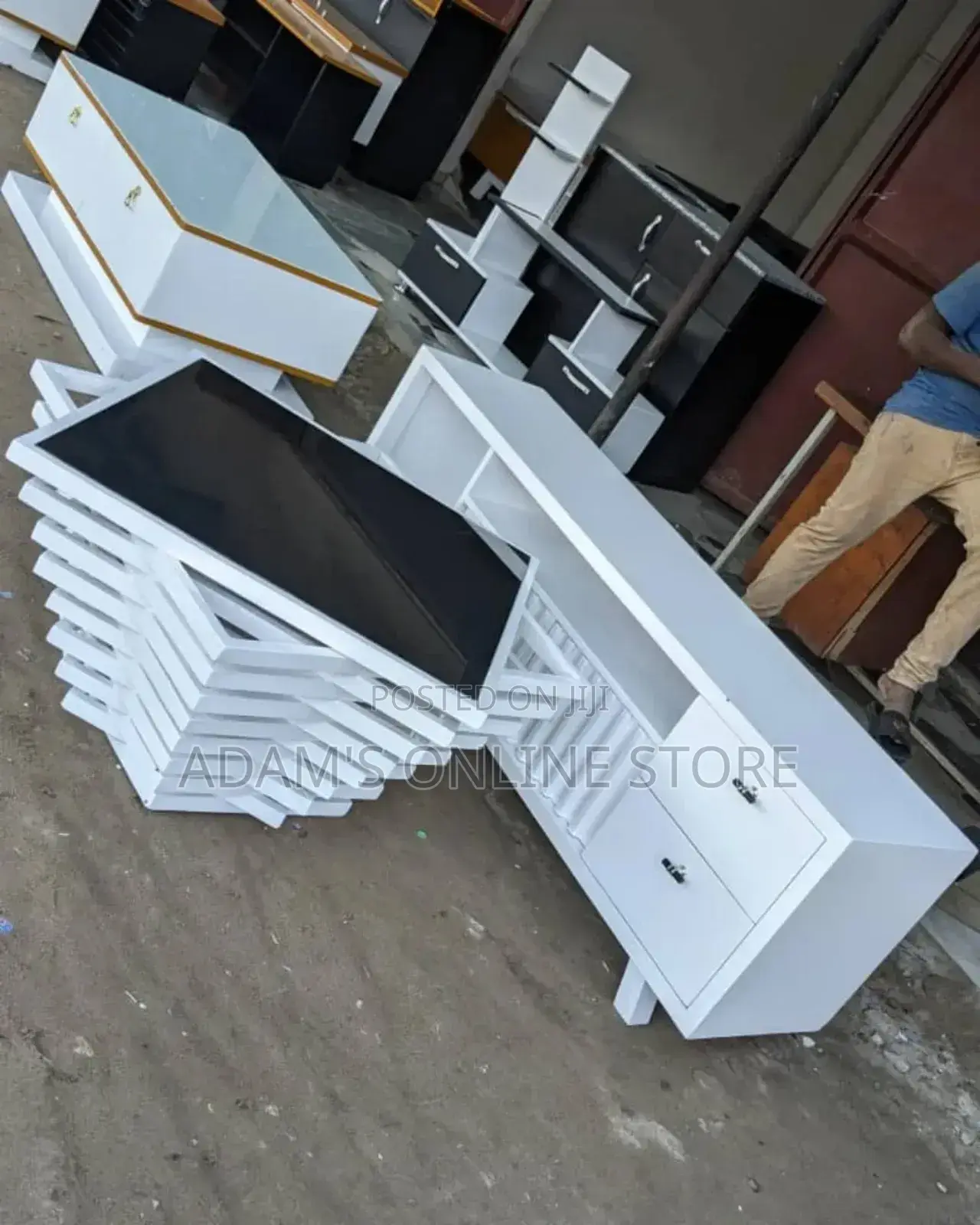 Tv Stand White Plane Pure
