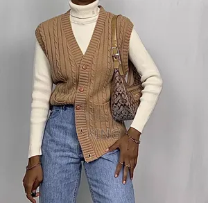 Best v-Neck Button Sweater