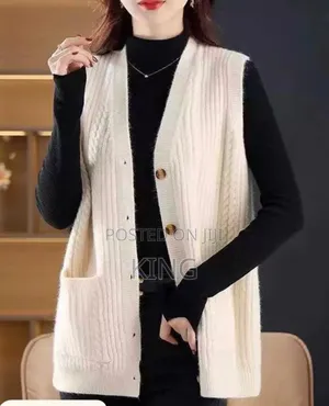 Consent v-Neck Button Sweater
