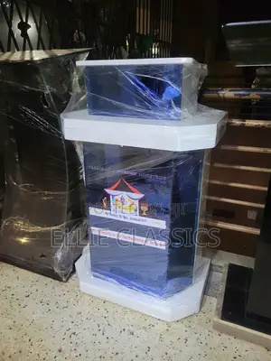 Blue and White Pulpit