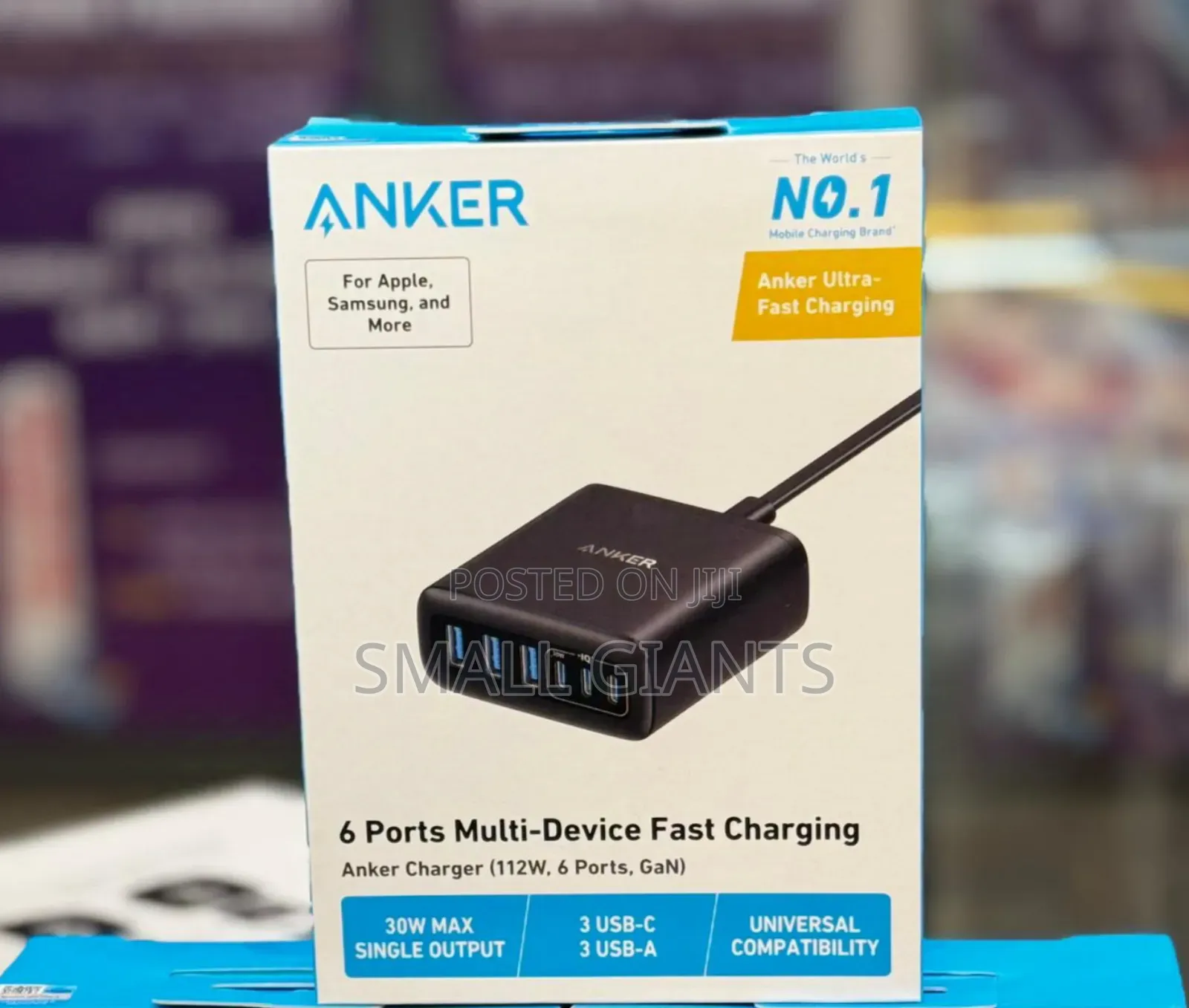 Anker 6 Ports Multi-Device Fast Charging Gan 112W
