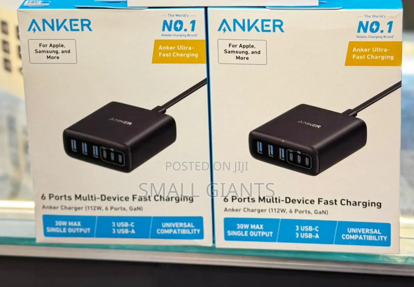 Anker 6 Ports Multi-Device Fast Charging Gan 112W