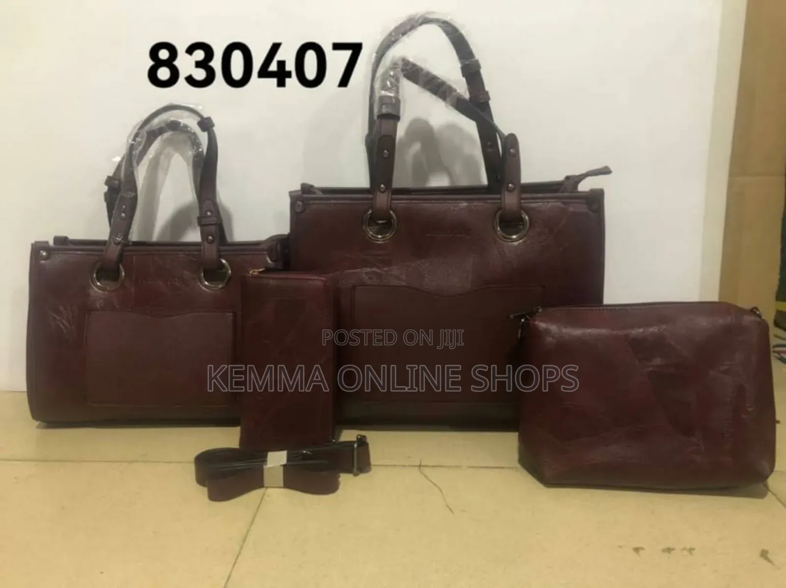 Leather Christian Hang Bag Set