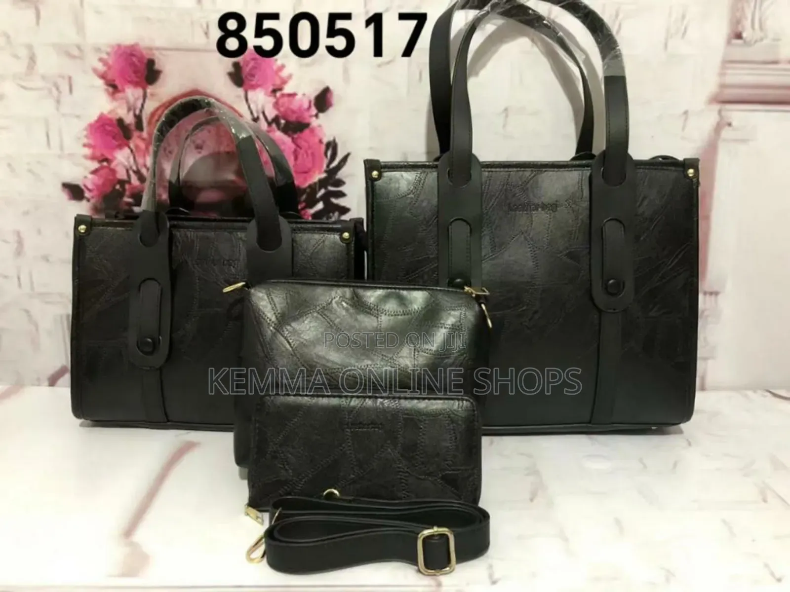 Leather Christian Hang Bag Set