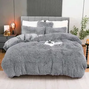 6pc Fluffy Duvet 6x6 Gray
