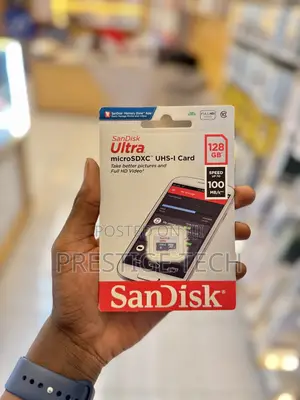 Sandisk 128gb Memory Card Ultra Sd 100mb/S