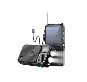 Powerology 16000mah Solar Power/Fm Radio/Speaker /Lights