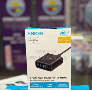 Anker 6 Ports Multi-Device Fast Charging Gan 112W