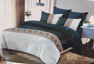 4pc Duvet 6x6 Dark Green