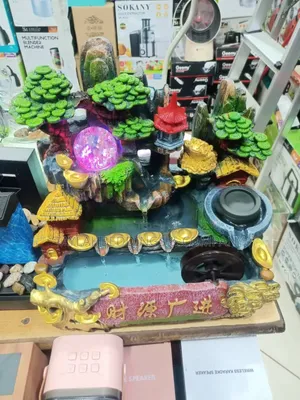 Tabletop Waterfall Fountain Desktop Rockery Resin Flow
