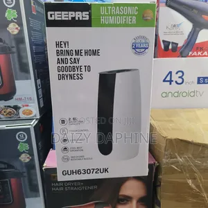 Geepas Ultrasonic Humidifier/2.6l Humidifier and Diffuser