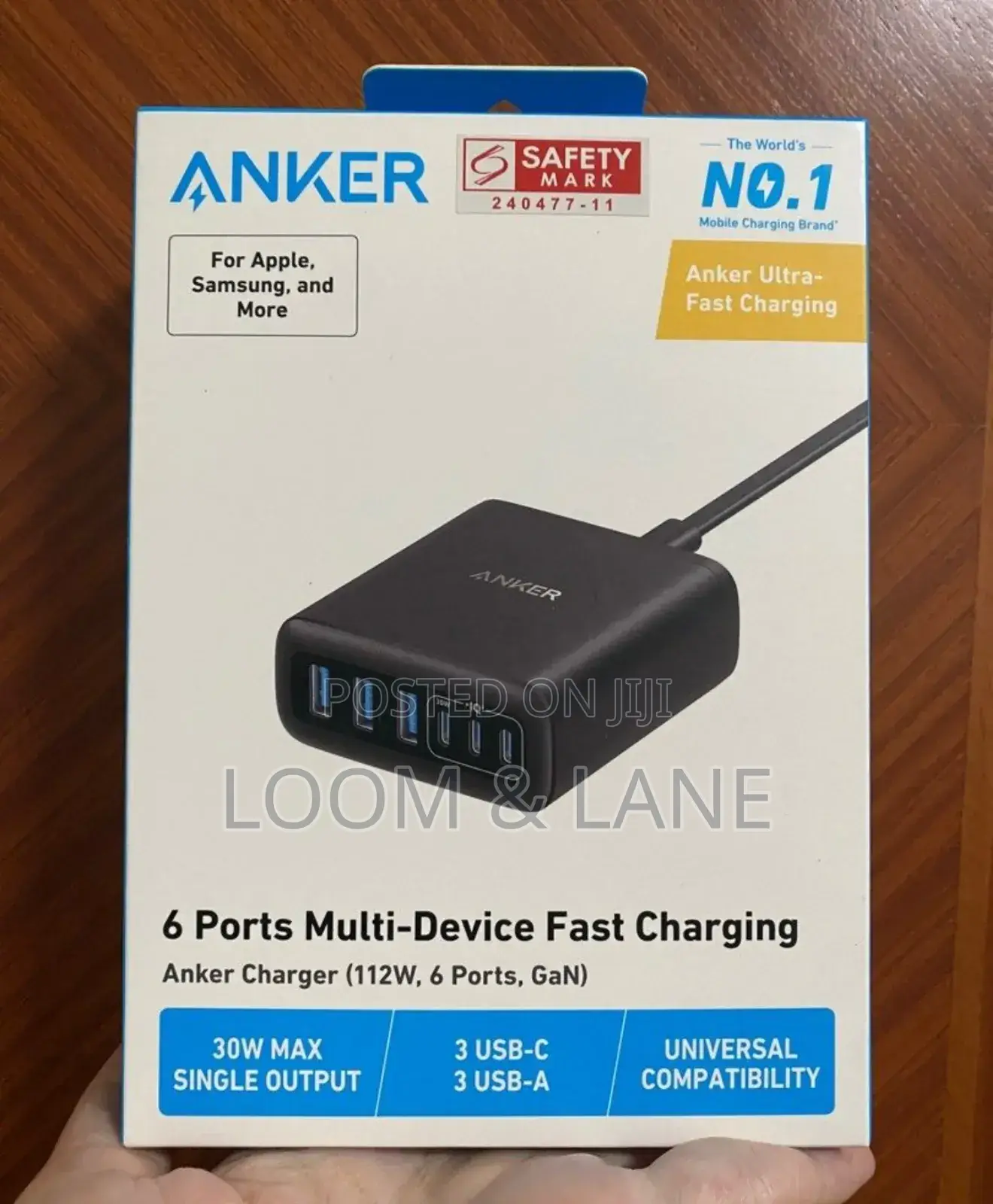 Anker 6 Ports Multi-Device Fast Charging Gan 112W