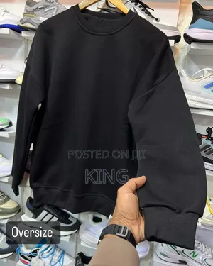 Black Hoodie. Plain Colour Jumper