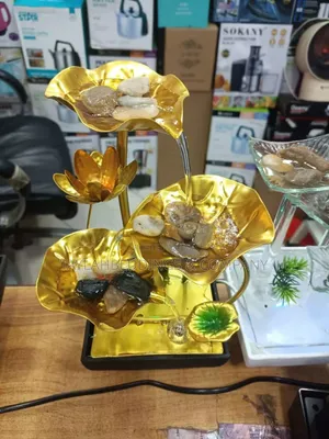 Lotus Leaf Tabletop Fountain, Relaxation Mini Waterfall