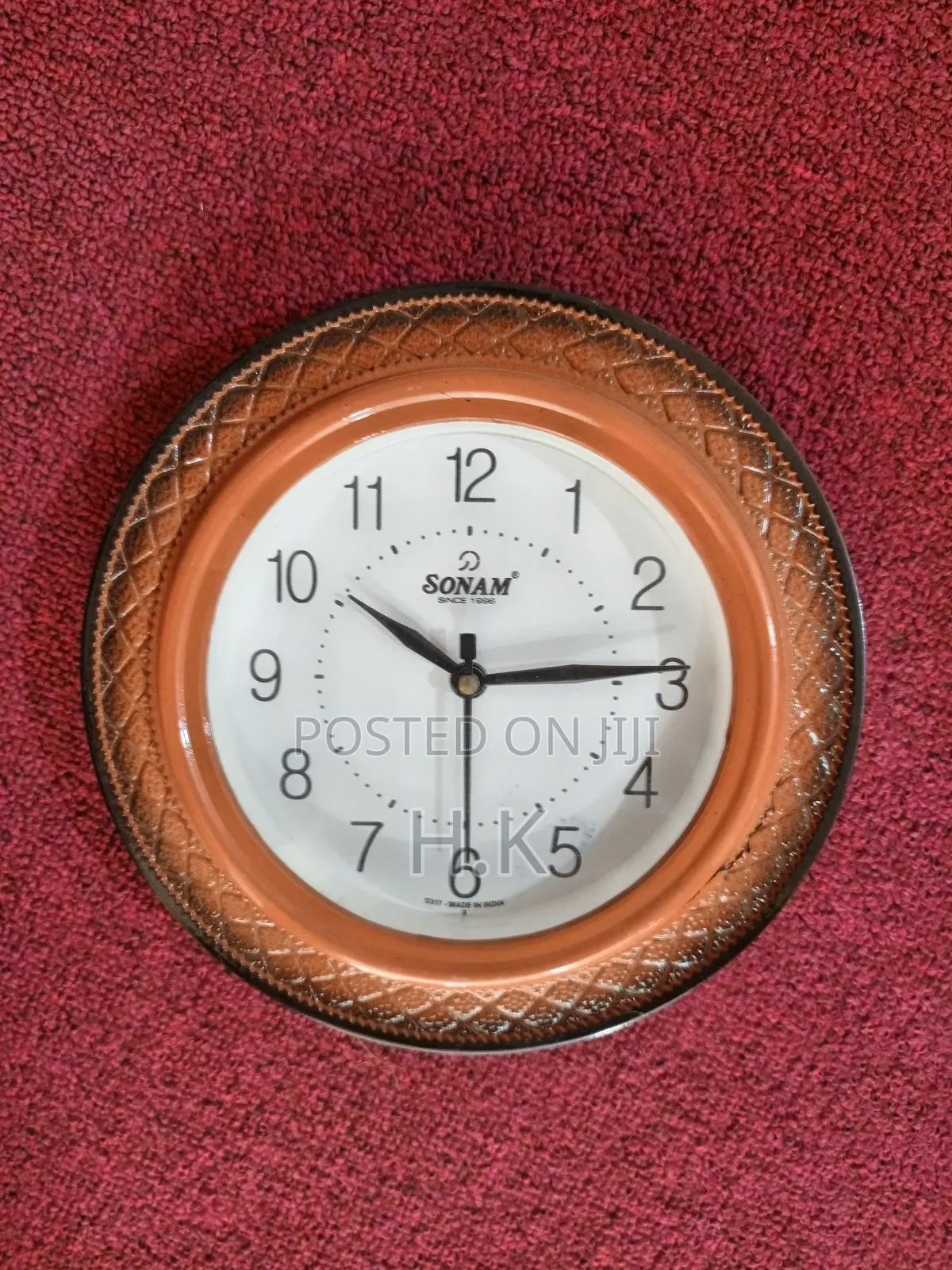 Sonam Quartz Wall Clock. 5327