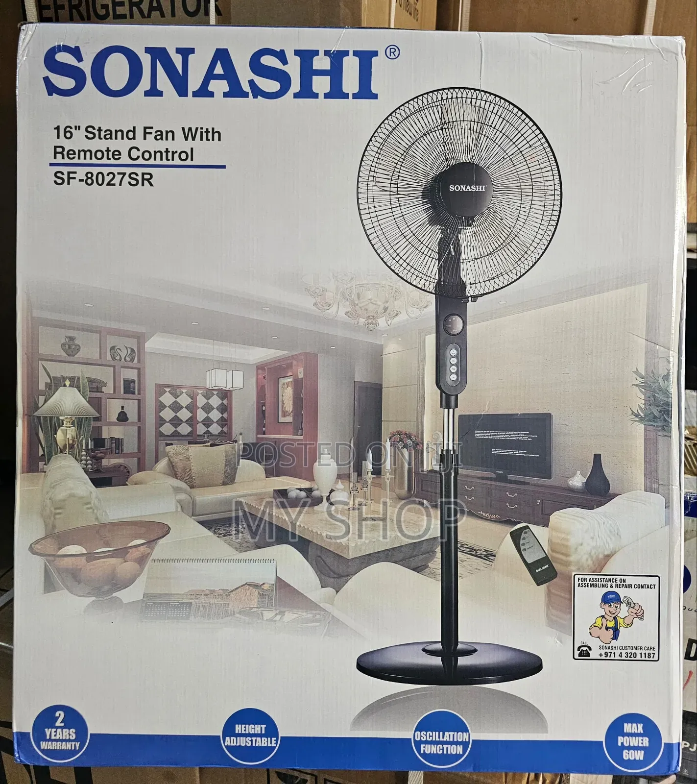 Stand Fan With Remote
