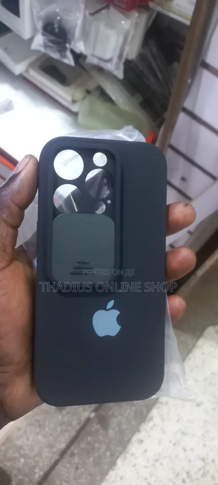 iPhone 13pro Silicone Camera Slide Cover Case