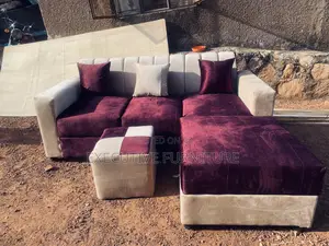 Mini Cream Maroon Sofa