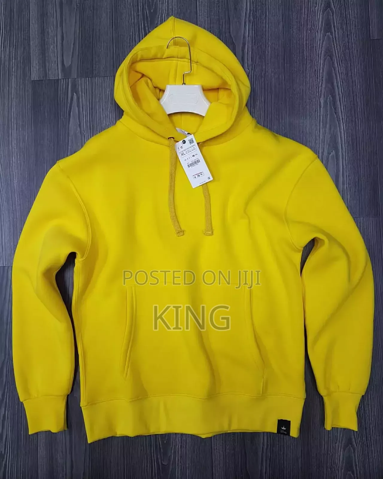 Yellow Plain-Hoodie