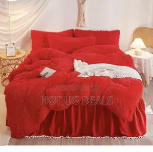 6*6 6pc Fluffy DUVET 1 Duvet ,2 Pillowcases,2 Cushion Covers