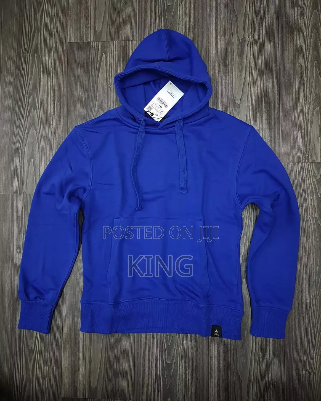 Blue Plain-Hoodie