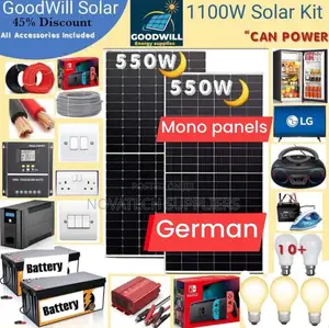 1100W Solar System Full Kit /German Technology