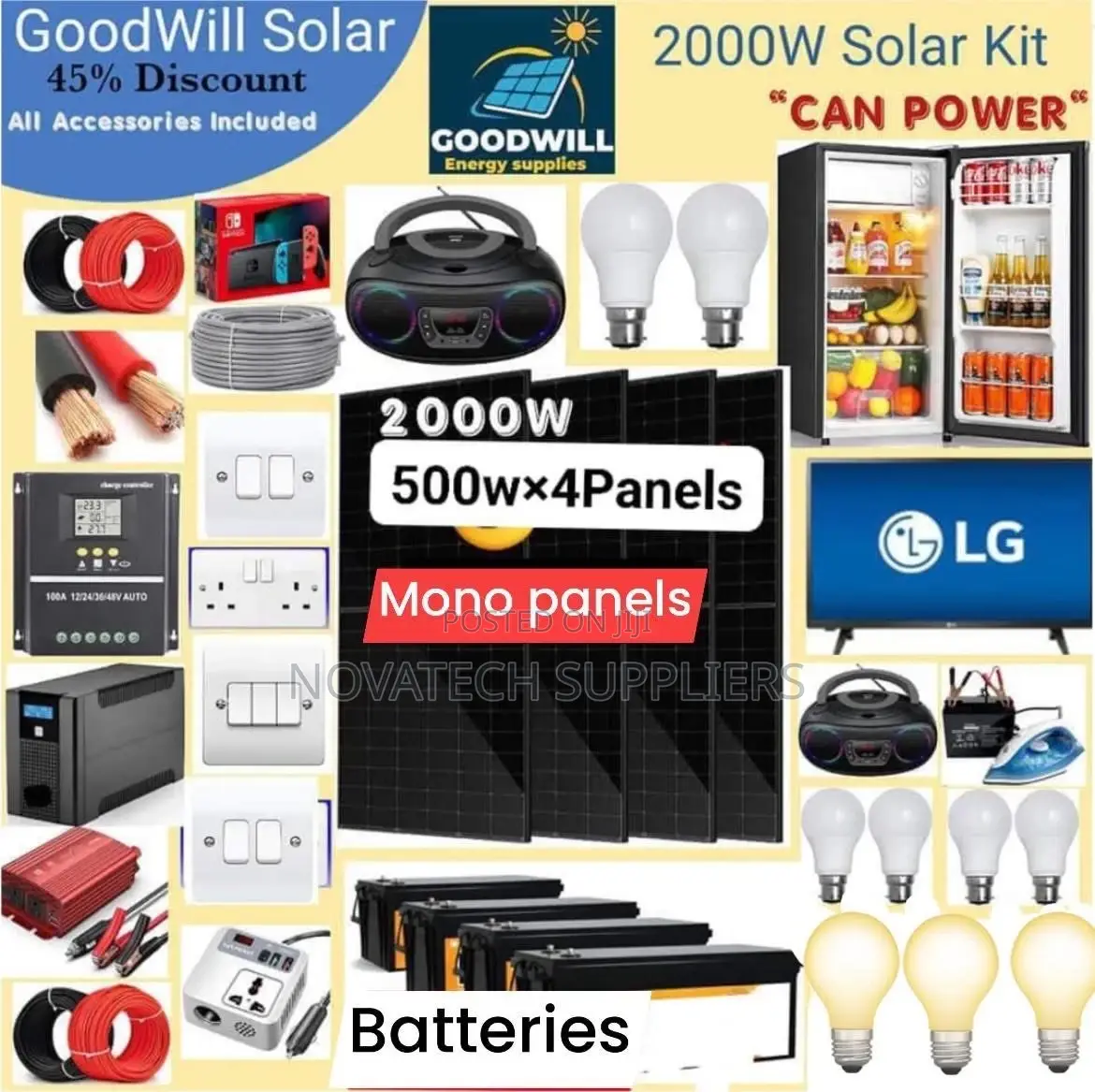 2000W Solar System Full Kit/ German Technology