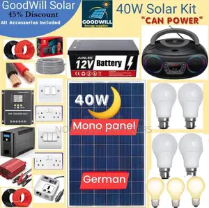 40W Solar System Full Kit/ German Technology