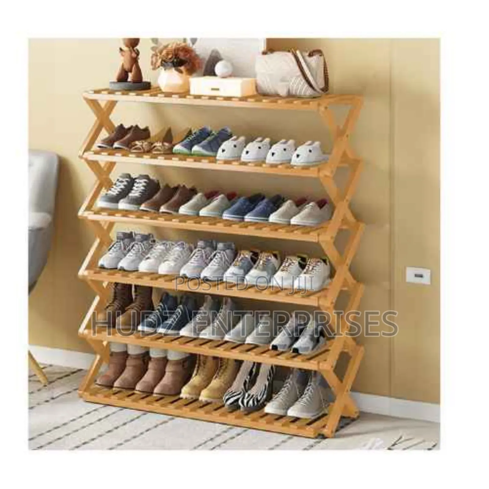 6 Layers Wooden Shoe Rack