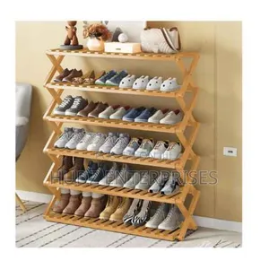 6 Layers Wooden Shoe Rack