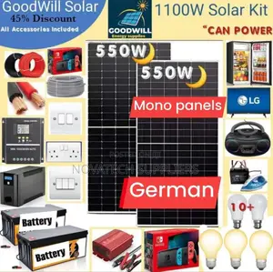 1100w/1.1kw Solar Energy Complete System/Germany Made