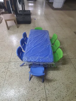 Generic Active Plastic Kids Table and Chairs 8pcs