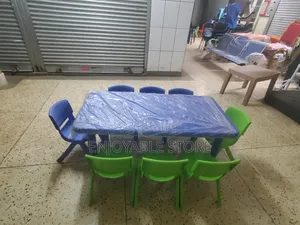 Generic Active Plastic Kids Table and Chairs 8pcs
