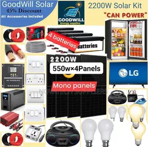2200W Solar System Full Kit/ Mono Panels