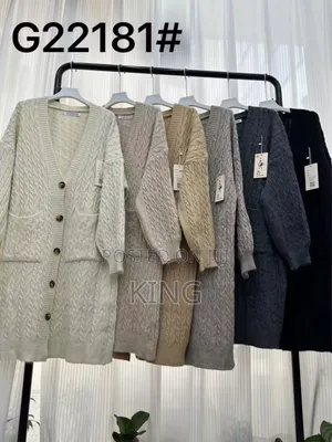 Positive Cardigan Long Sweater