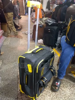 Original Cloth Travelling Suitcase. Small. ( Black)