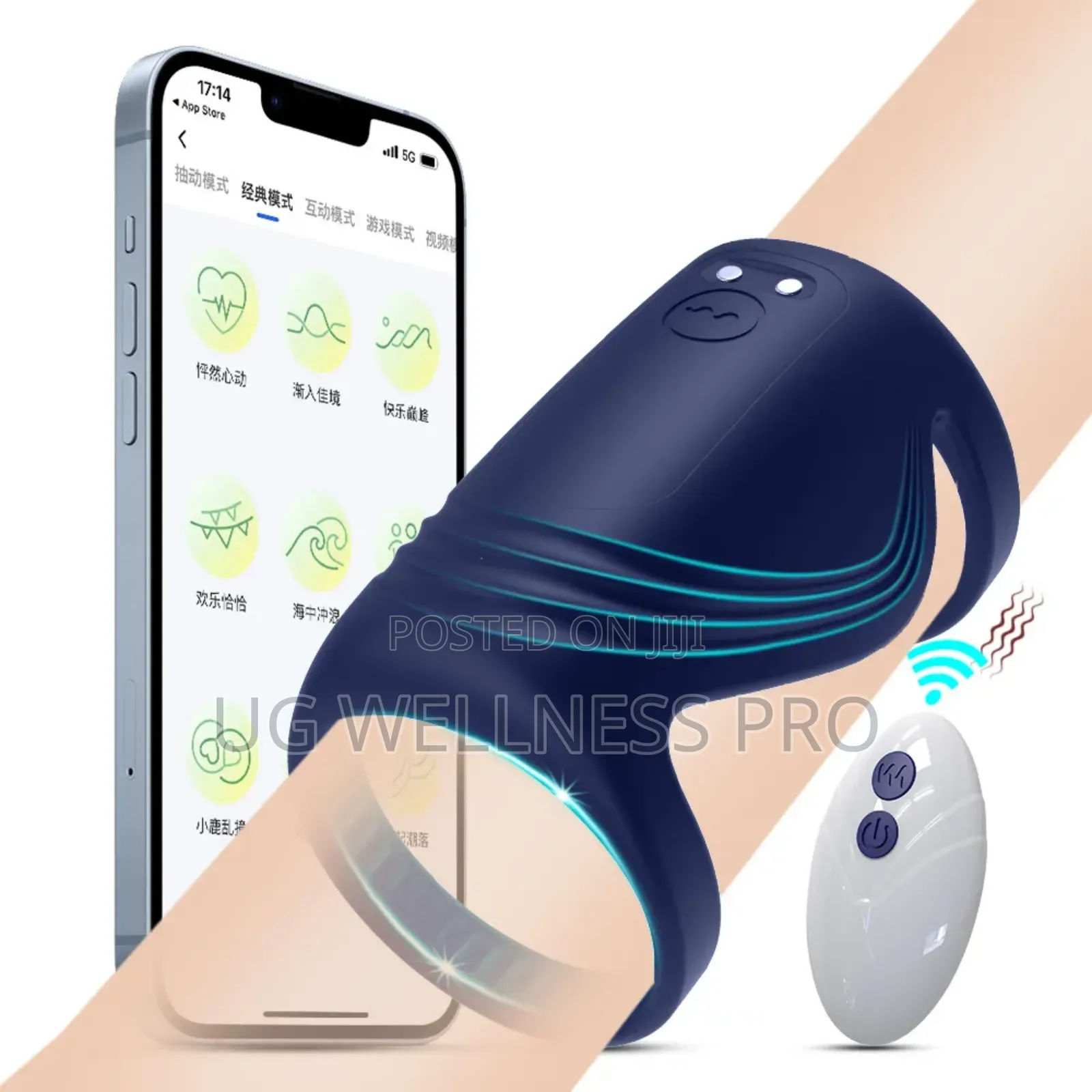 Wearable Sleeve Vibrating Cock Ring With Remote App Control