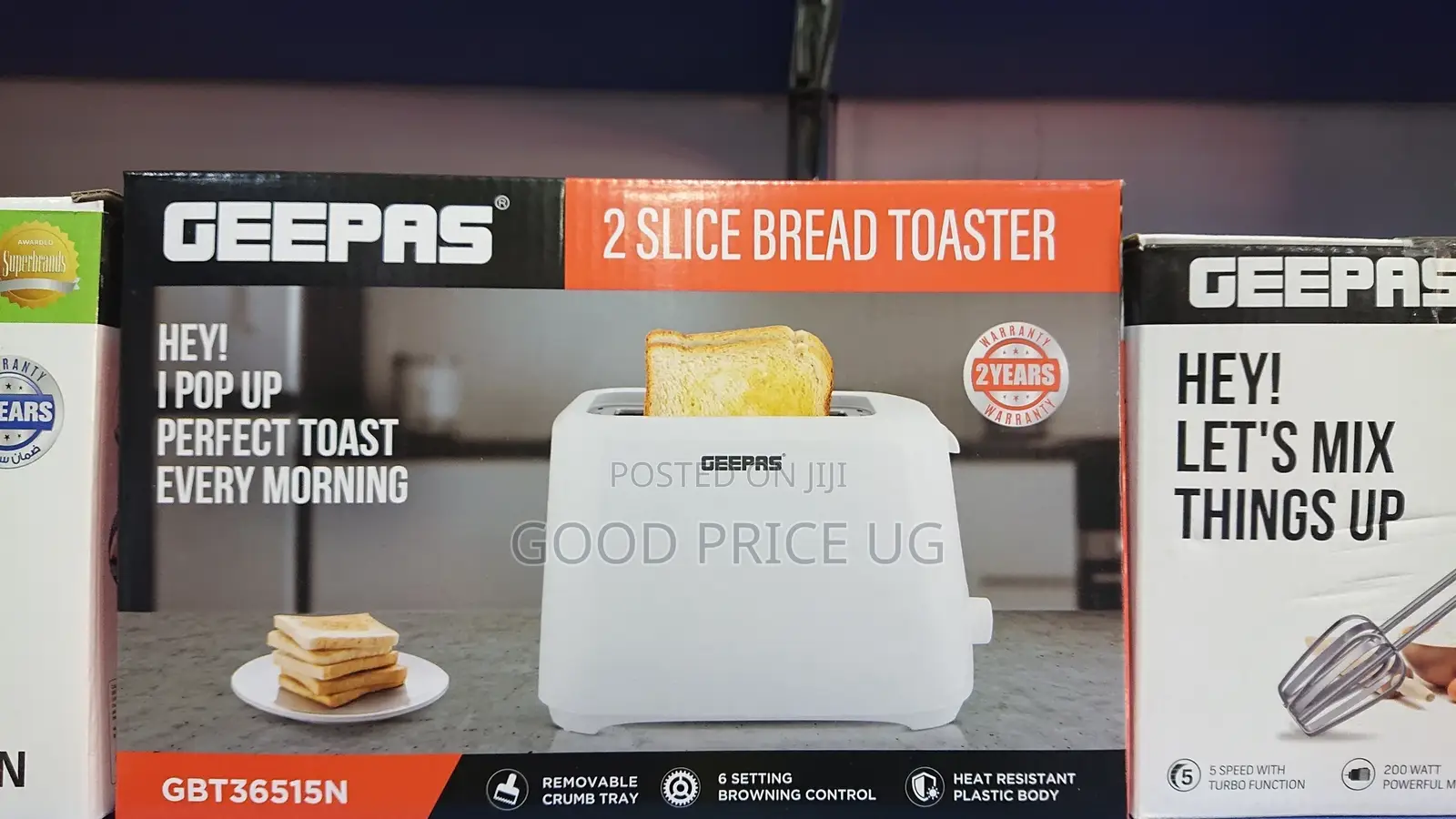 Geepas 2 Slice Bread Toaster