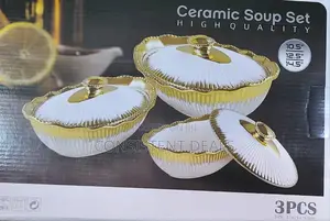 3pcs Ceramic Soup Set