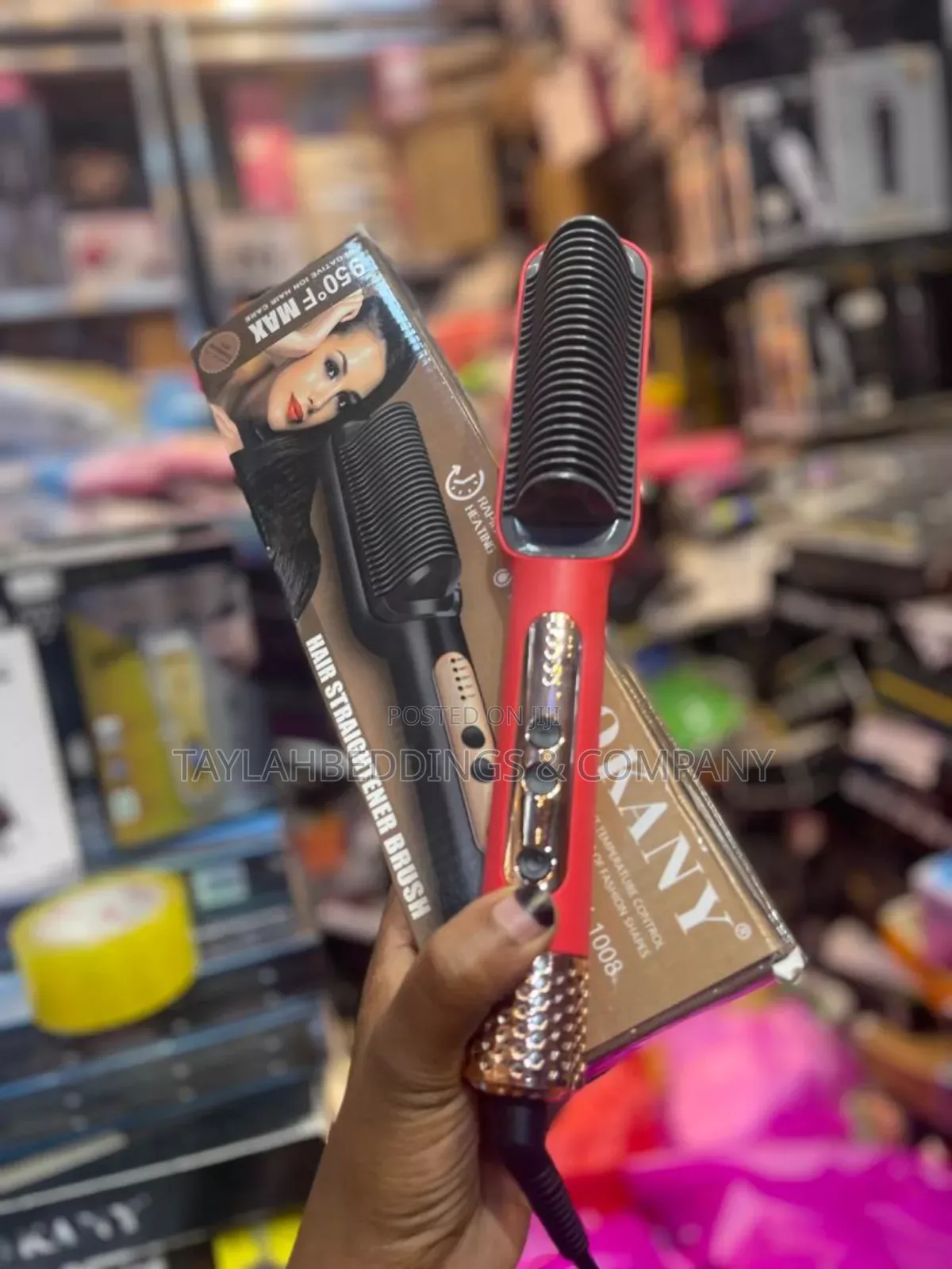 Hair Straightene Comb Fast Heating Adjustable Temperature