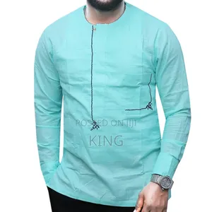 Kitengi Wear African Ankara Green Shirt.
