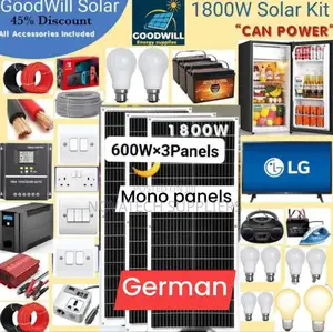 1800W Solar System Full Kit / Germany Solar.