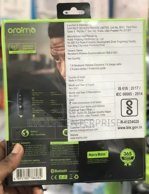 Oraimo Neckband Wireless Earphone Shark 4