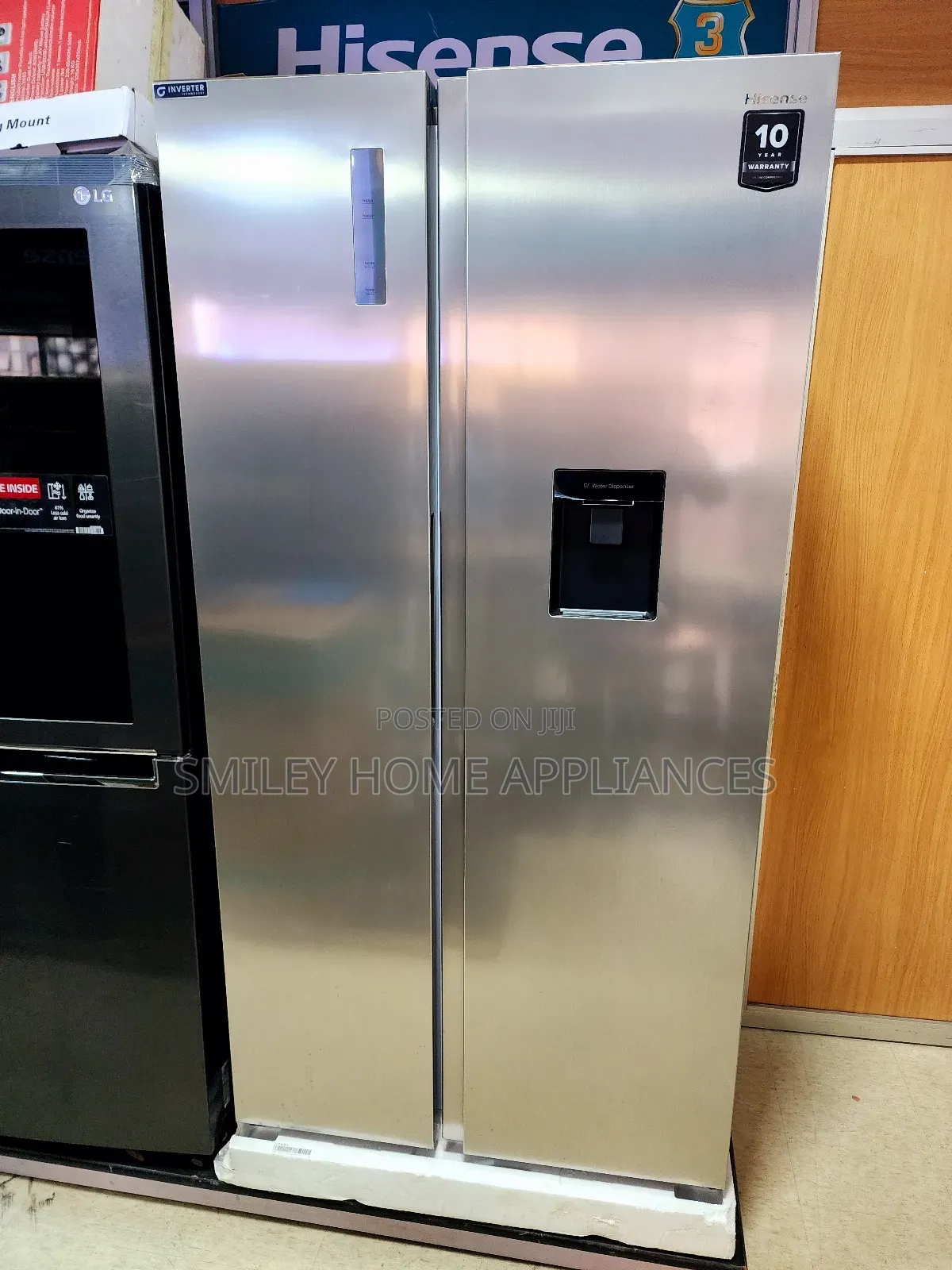 Hisense 750ltrs Stainless Steel Side by Side Refrigerator