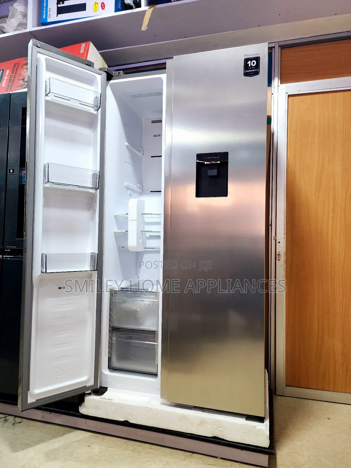 750ltrs Hisense Silver Side by Side Refrigerator