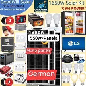 1650W / 1.65KW Solar System Full Kit