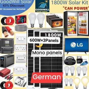 1800W / 1.8KW Solar Energy System Full Kit