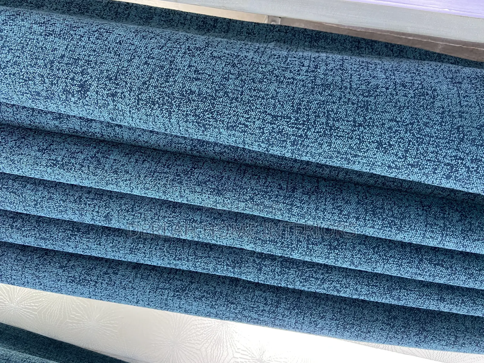 USA Imported Cotton Curtain Fabric in Blue